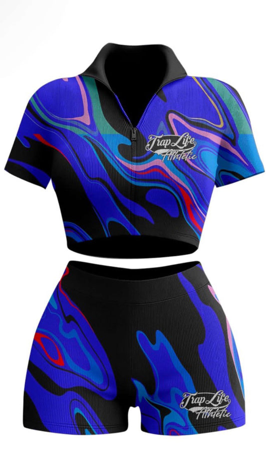 Blue/Blk TrapLife Athletic Set